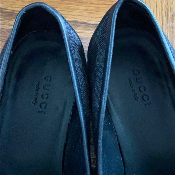 Gucci Women's Guccissima Fabric Loafer Flats - Picture 3 of 6